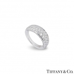 Tiffany & Co. White Gold Pave Diamond Ring Tiffany & Co. White Gold Pave Diamond Ring